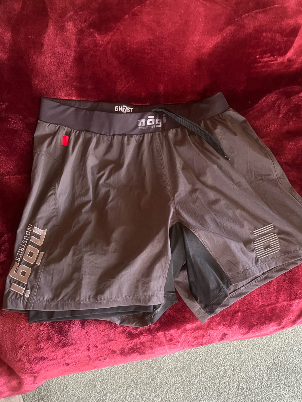 Nogi Ghost 7” inseam Premium lined Grappling shorts size XL
